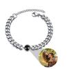 Bracelet de Projection de Texte et Photo Personnalisé - Bijou en Acier Titane pour Couples - Cadeau pour la Saint-Valentin et les Anniversaires