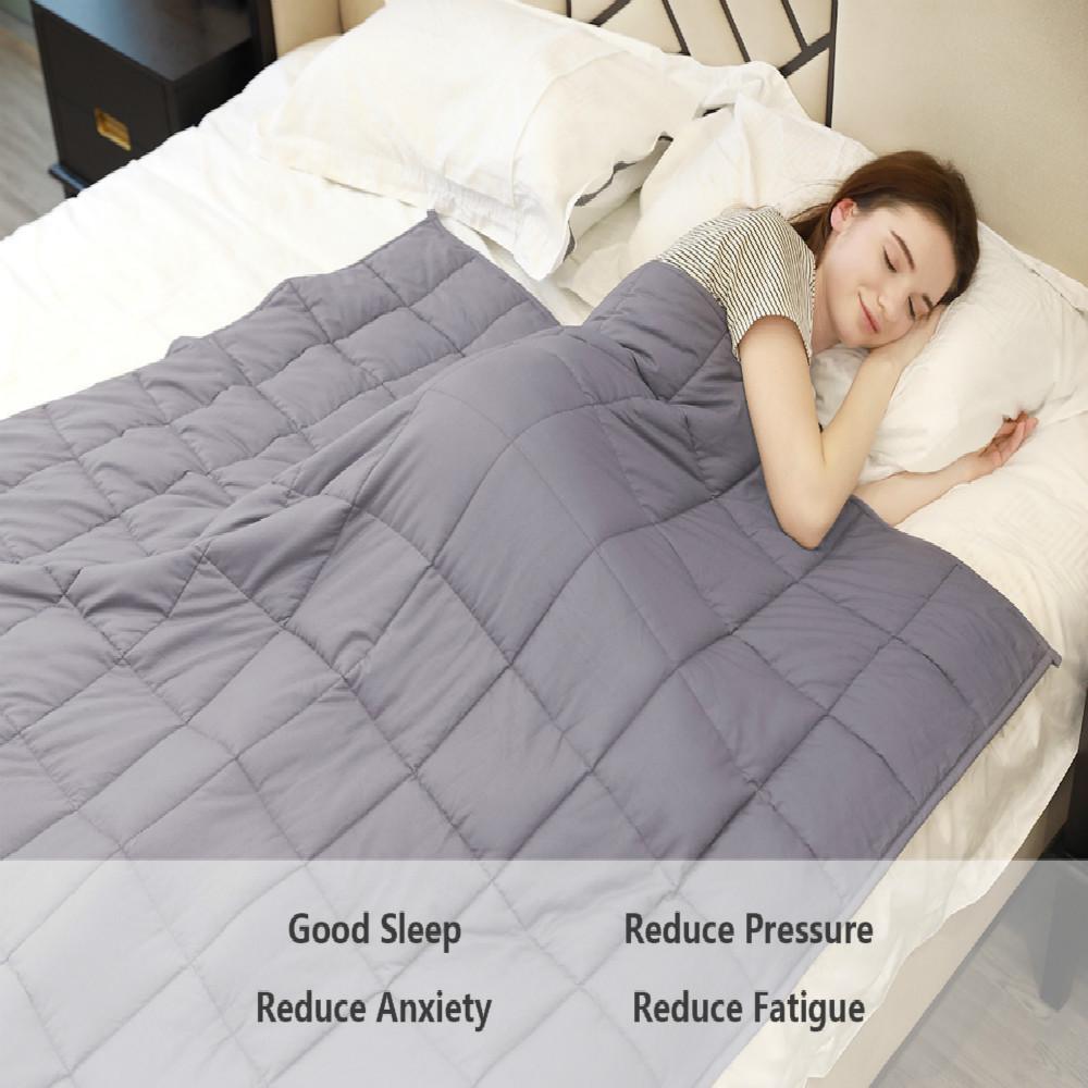 Buy 36*48inch Weighted Blanket Quilt Heavy Blanket for People with Anxiety Autism ADHD Insomnia