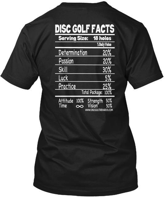 

DISC GOLF FACTS Tee T-Shirt Made in the USA Size S to 5XL Unisex T-Shirt XXXL