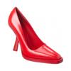 Ferragamo Anser X5 Leather Pump Red