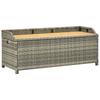 Day and Night - Day and Night Gray Synthetic Rattan Garden Storage Bench 120 Cm