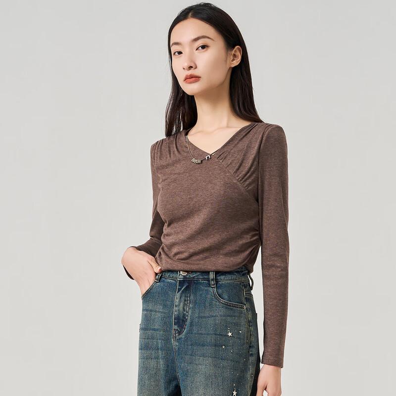 

Iveni Women s Fashion Long Sleeve Slash Neck T-Shirt XL