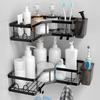 Bathroom & Shower Storage Solution Space Saving Rack Adhesive Shower Shelf Corner Rack Efficient & Functional Shelf