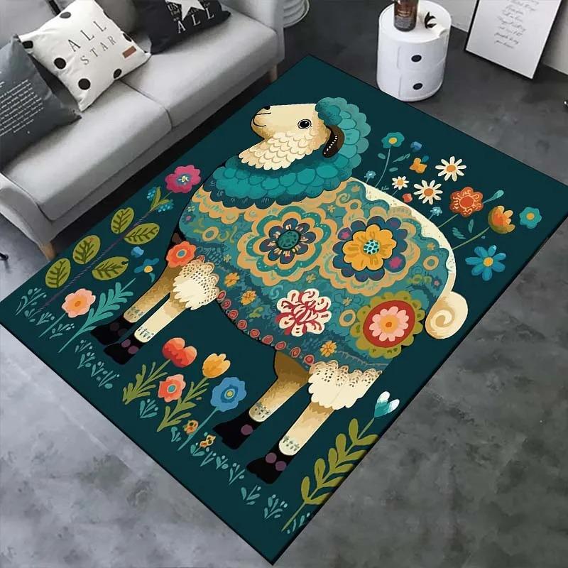 Chinese Zodiac Traditional Animal Floor Mat Door Decoration Home Living Room Floor Mat
