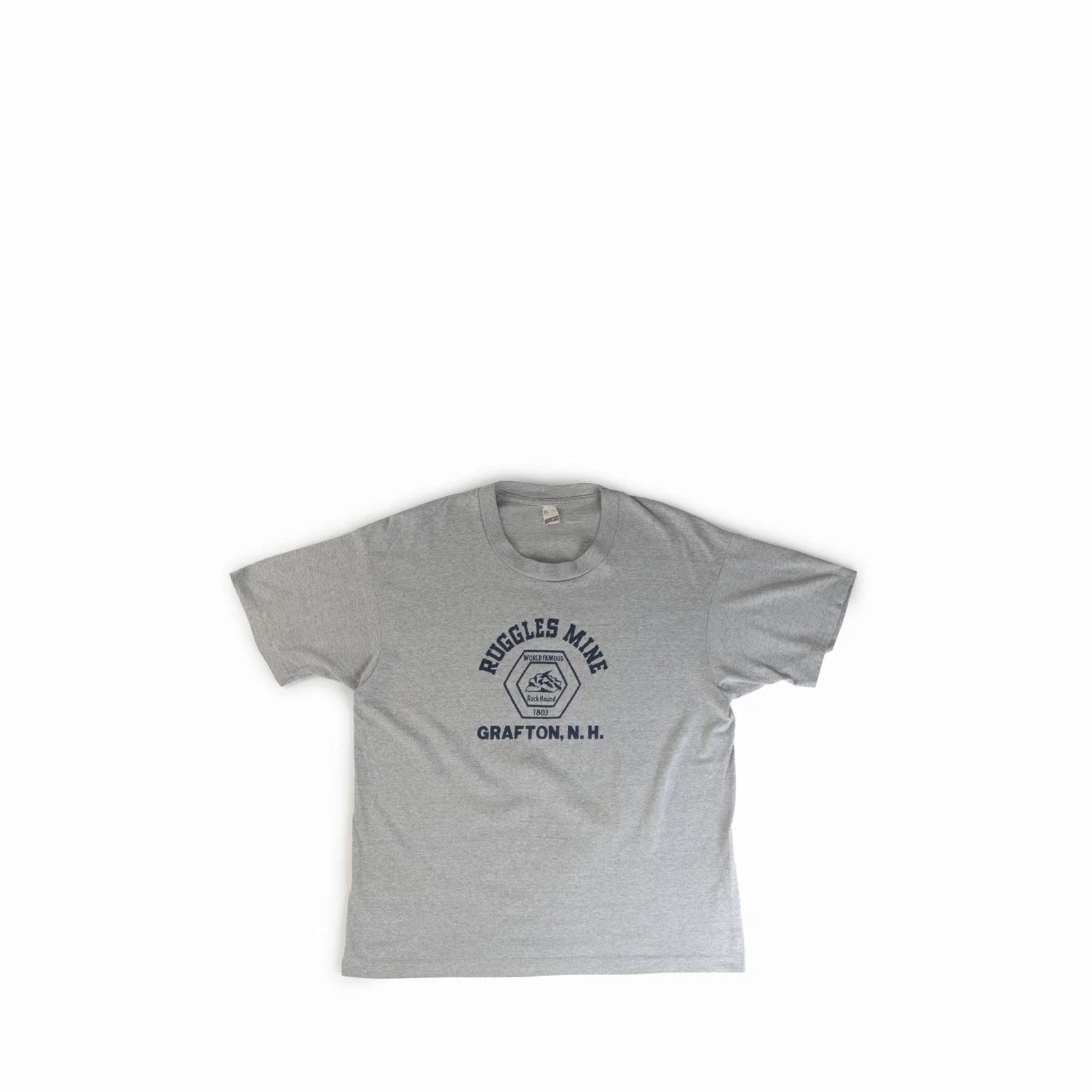 Vintage 1980 s Ruggles Mine New Hampshire Tee Shirt Grafton Rock 80s Vtg Graphic L