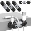 AHASTYLE PT-WE19 Desktop Cable Organizer Silicone Cord Management System Clip Holder