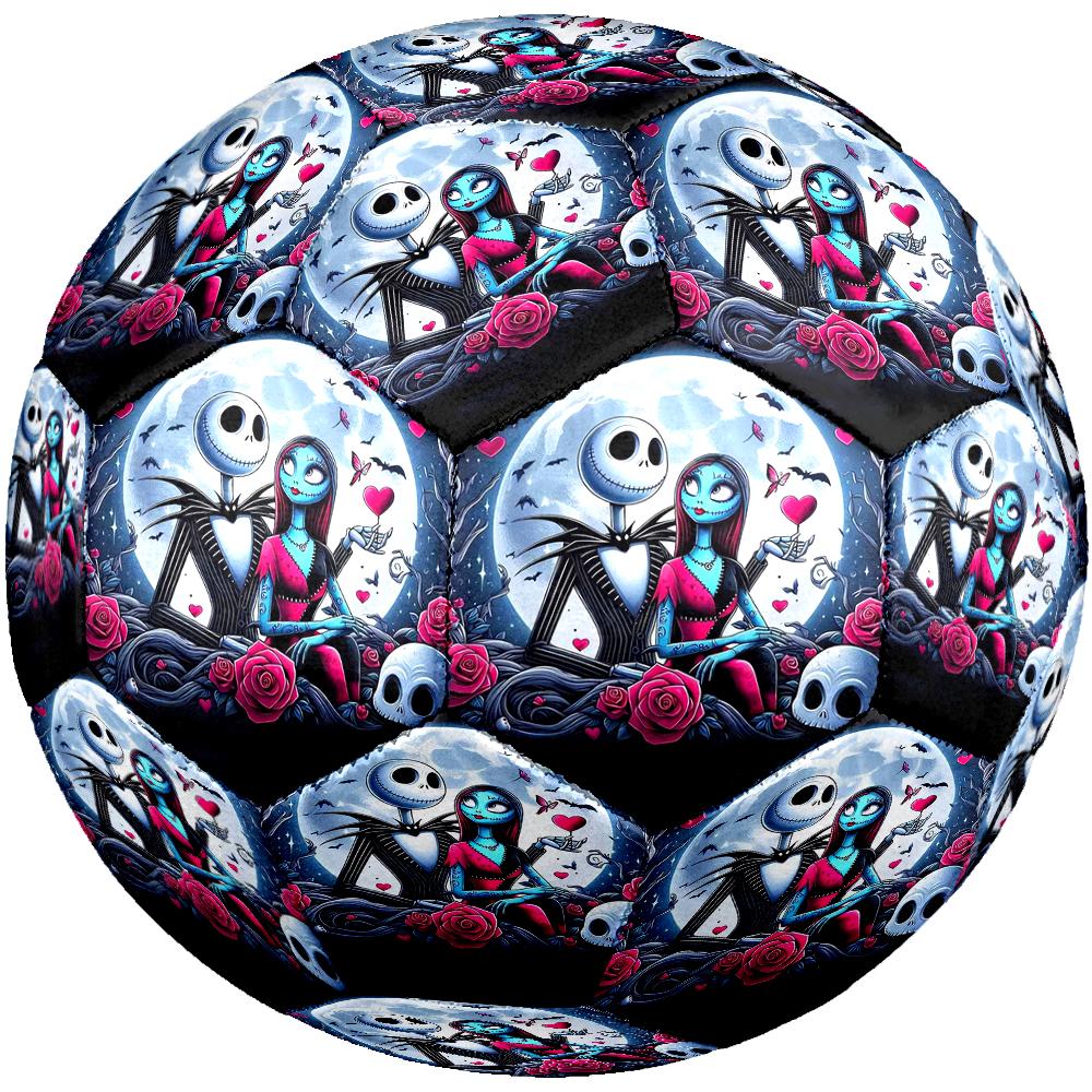 The Nightmare Before Christmas Theme Size 5 Soccer Ball, Suitable for Both Indoor and Outdoor Matches, a Gift Suitable for Everyone.