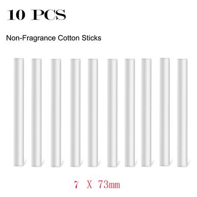 10Pcs 7X73mm Perfume-Less Cotton Stick Non-Fragrance Cotton Core For Car Outlet Air Freshener Auto Perfume Vent Air