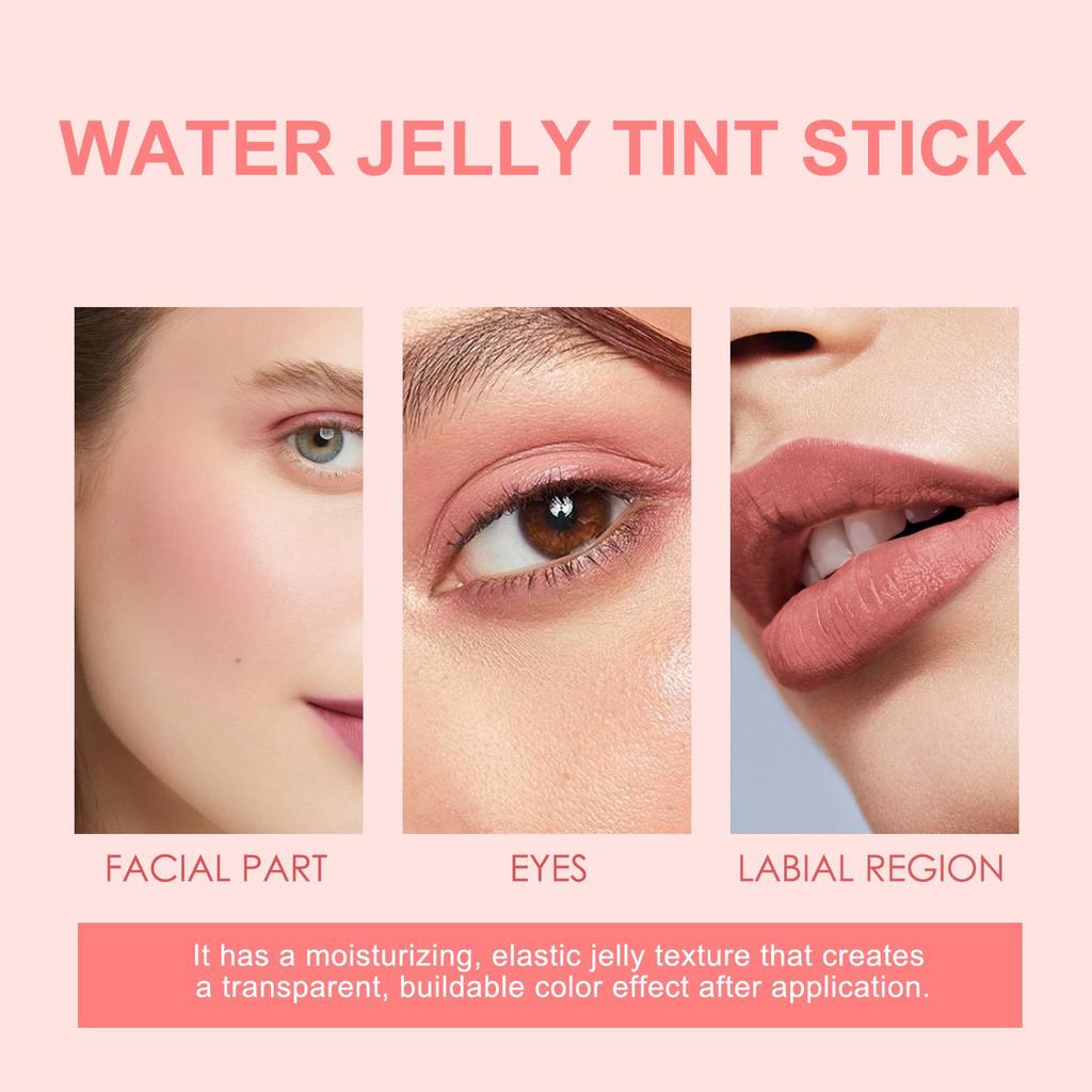 Eelhope Coral Blush Jelly Lip Tint: Moisturizing, Easy-Apply, Fruit-Infused Tint Stick