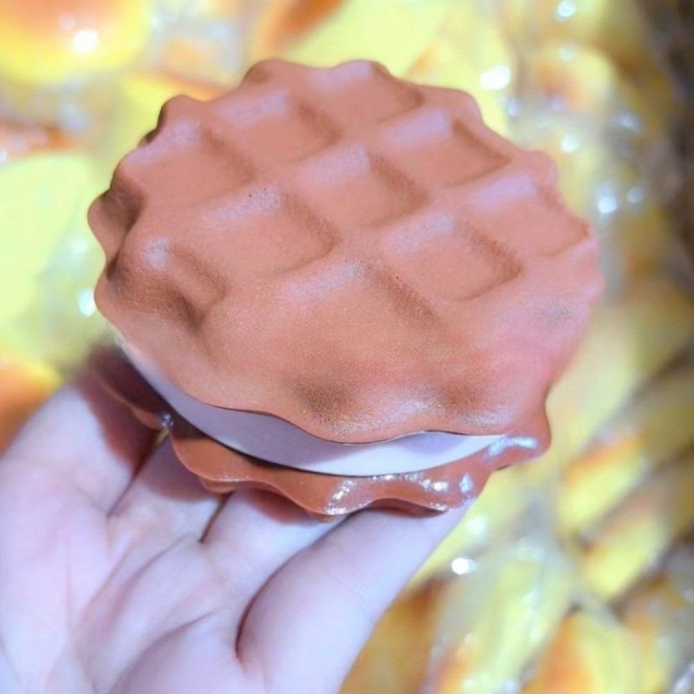 Creative Simulated Cake Squeeze Toy Stress Relief Slow Rising Feature Slow Rising Toy Soft Simulation Biscuit For Adhd Support