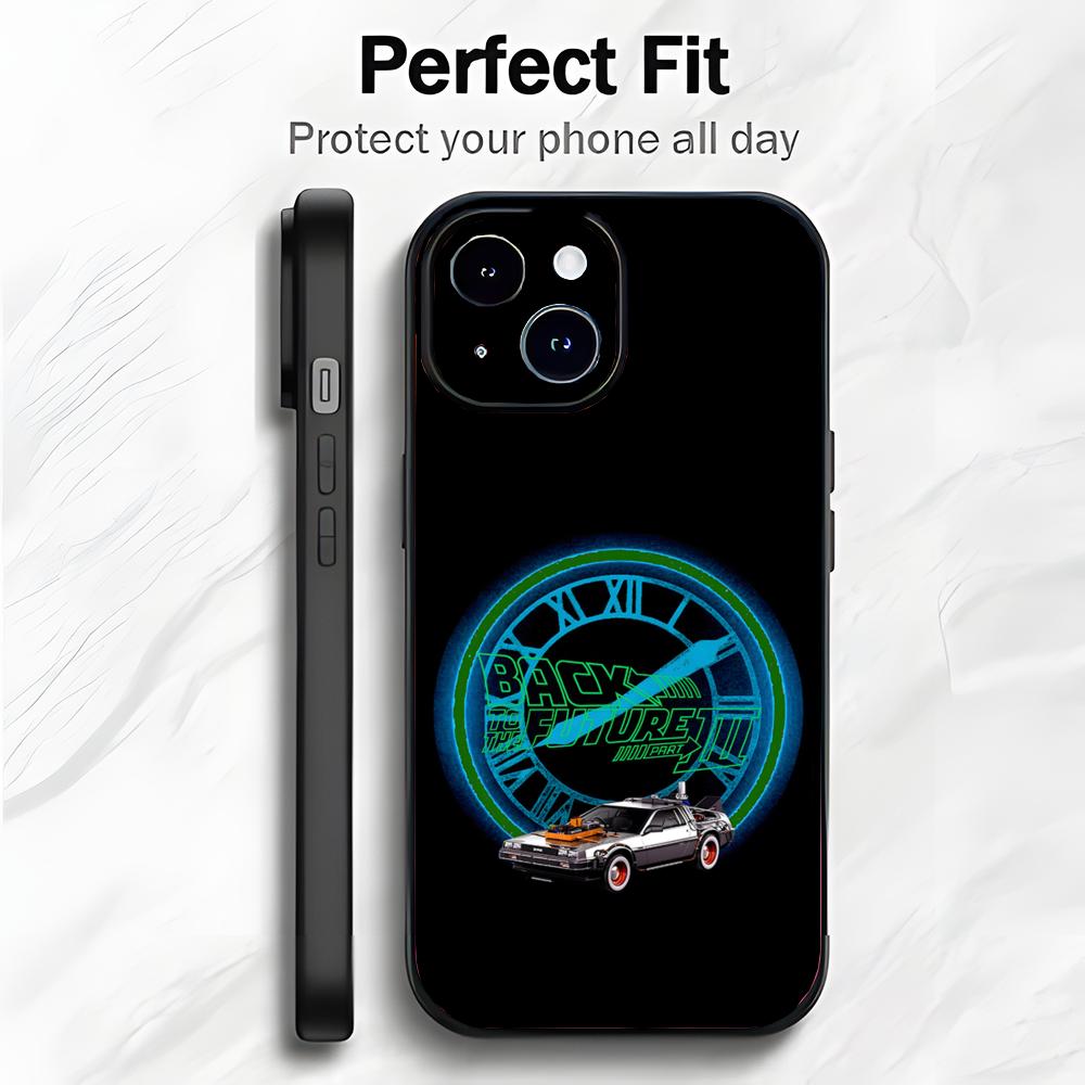Bilim Kurgu Amerikan Filmi B-Geleceğe Dönüş Telefon Kılıfı Telefon Kılıfı Yumuşak Ambalaj Hafif iPhone17 16 15 14 13ProMax İçin
