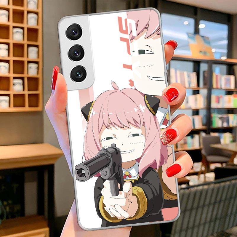 Spy Family Anya Cute Cover Phone Case For Samsung Galaxy S26 S25 Edge S24 Ultra S23 S22 Plus S21 S20 FE Soft Fundas Shell Galaxy