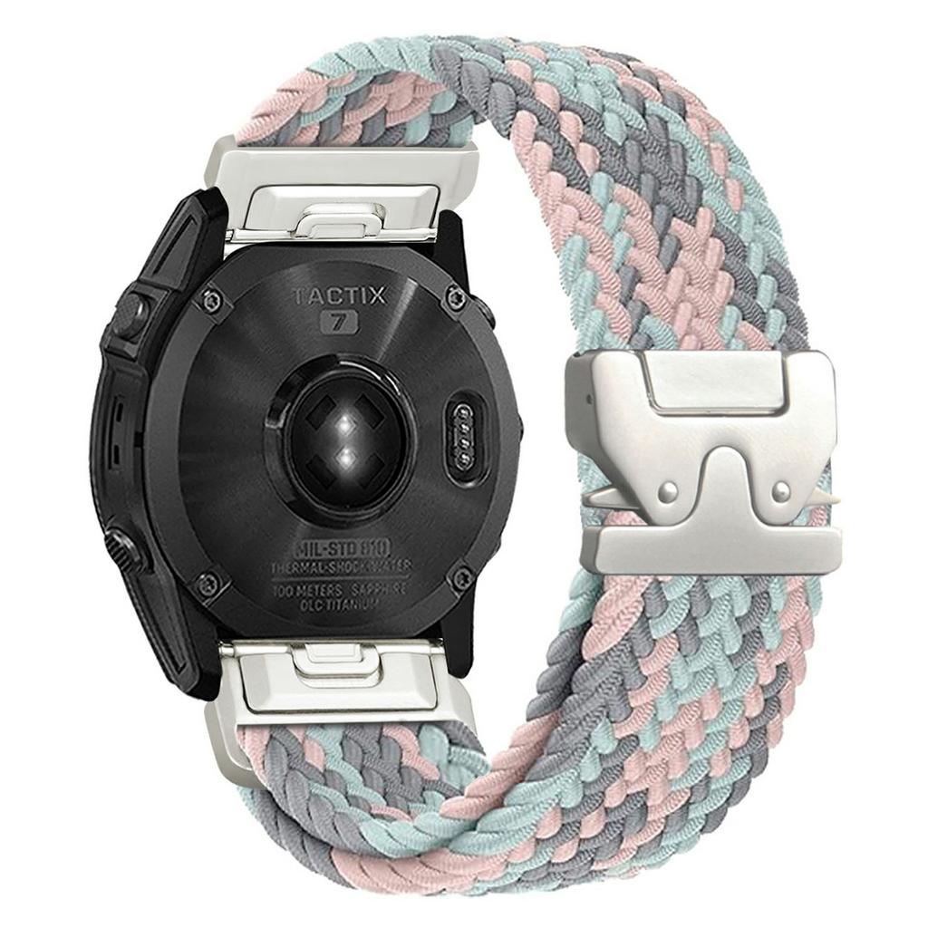 22 мм нейлоновий ремінець для Garmin Fenix 7 / 7 Pro / 6 / 6 Pro / 5 Plus з парашутною пряжкою, ремінець для годинника зі швидким зняттям