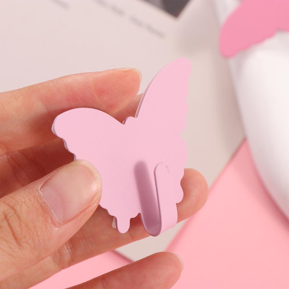 Wall Mounted Butterfly Storage Hanger Self Adhesive Key Holder Butterfly Wall Hooks  for Home