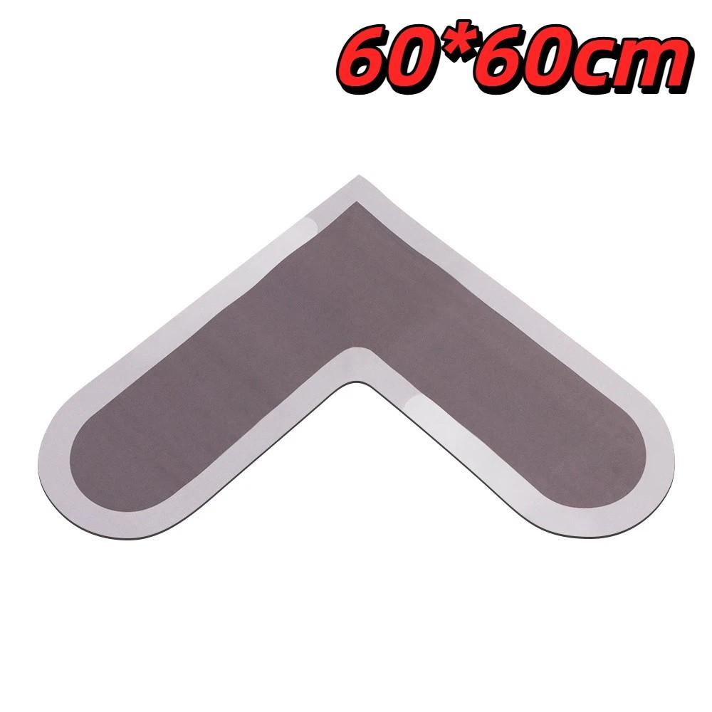 

Стильный кухонный коврик 60*60 см, маслостойкий, Г-образной формы, противоскользящий, водопоглощающий, мягкий, водонепроницаемый, коврик для пола на кухню