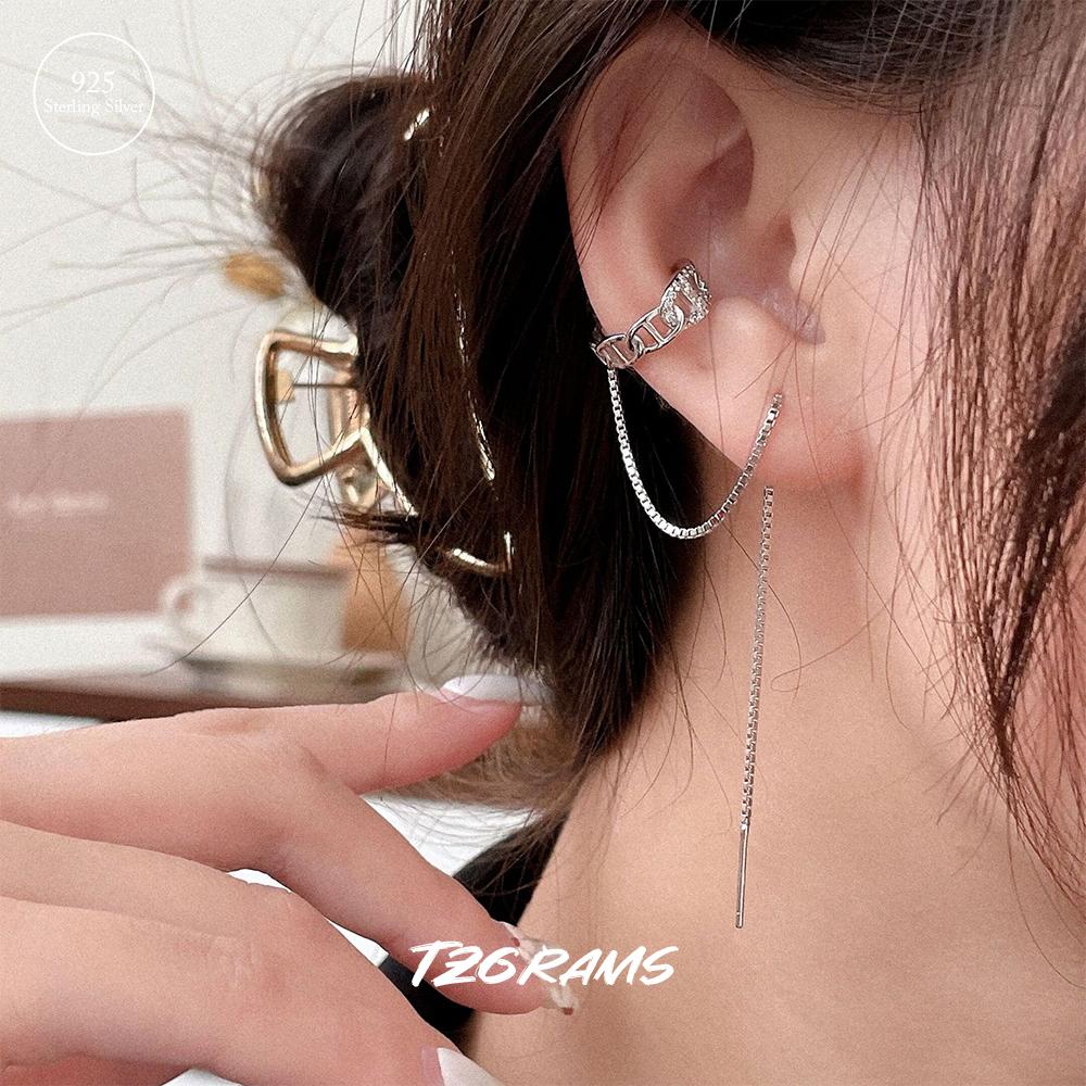 

Оптовая продажа, стерлингового серебра 925 пробы, простые серьги с кисточками для женщин, уникальный дизайн, клипсы для ушей, лучшие продажи, ювелирные изделия для дня рождения