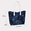 Starry Floral Women Tote Bag Elegant Fashion Daily Carry Bag Casual Shopping Shoulder Bag