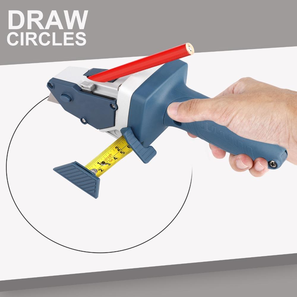 Alloy Material Gypsum Board Cutter All-in-one Hand Tool Cardboard, Hardie Board, and Ceiling Tiles