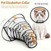 Pet Elizabeth Collar for Dogs Cats Anti-Bite Recovery Cone with Wound Healing Accessories Small To Large Puppy Grasping Ring