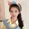 Caterpillar Headband Girls Plush Texture Cartoon Shape Rich Color Makeup Wash Face Hair Hoop Hair Fixing Accessory