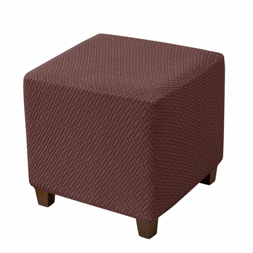 

Universal Ottoman Stool Cover Stretchable Jacquard Stool Cover Wedding Banquet кофейный