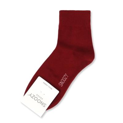 SNOOZY Middle Basic Socks - Wine