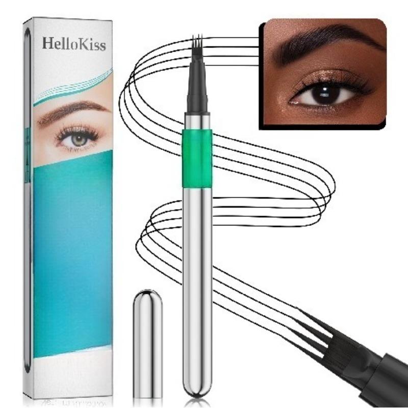 Four-pronged Liquid Eyebrow Pencil Four-tip Forked Liquid Eyebrow Pencil Four-prong Waterproof Sweat-proof and Less Likely To Smudge Eyebrow Pencil