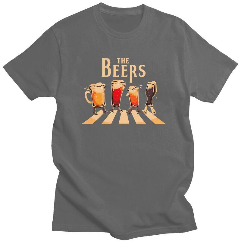 Individuelles The Beers T-Shirt für Herren 100% Baumwolle T-Shirt Mode T-Shirts T-Shirt Slim Fit Kleidung Geschenk