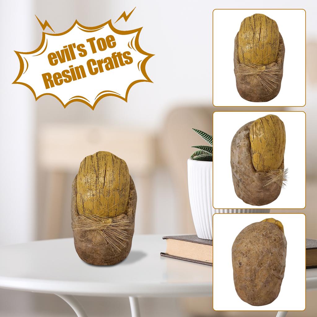 Devil's Toe Resin Crafts, Desktop Ornaments, Home Decorations, Holiday Decorations