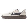 Li-Ning Qingyun Comfortable Versatile Non-Slip Wear-Resistant Breathable Low-Top Skate Shoes Men Sneakers White Gray AGCT297-1