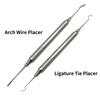 Dental Orthodontic Archwire Placer Dental Ligature Tie Placer Tool Twirl-On Module Arch Wire Placement Ligation Ring Holder
