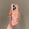 Candy Colour Luggage Striped Magnetic Hard Protect Cases For IPhone 16 15 14 13 Pro Max Shockproof Wireless Charging Phone Cover