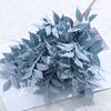 Simulation of green plant leaves, bundle of Lingxiao leaves, wedding bouquet set simulation leaf decoration