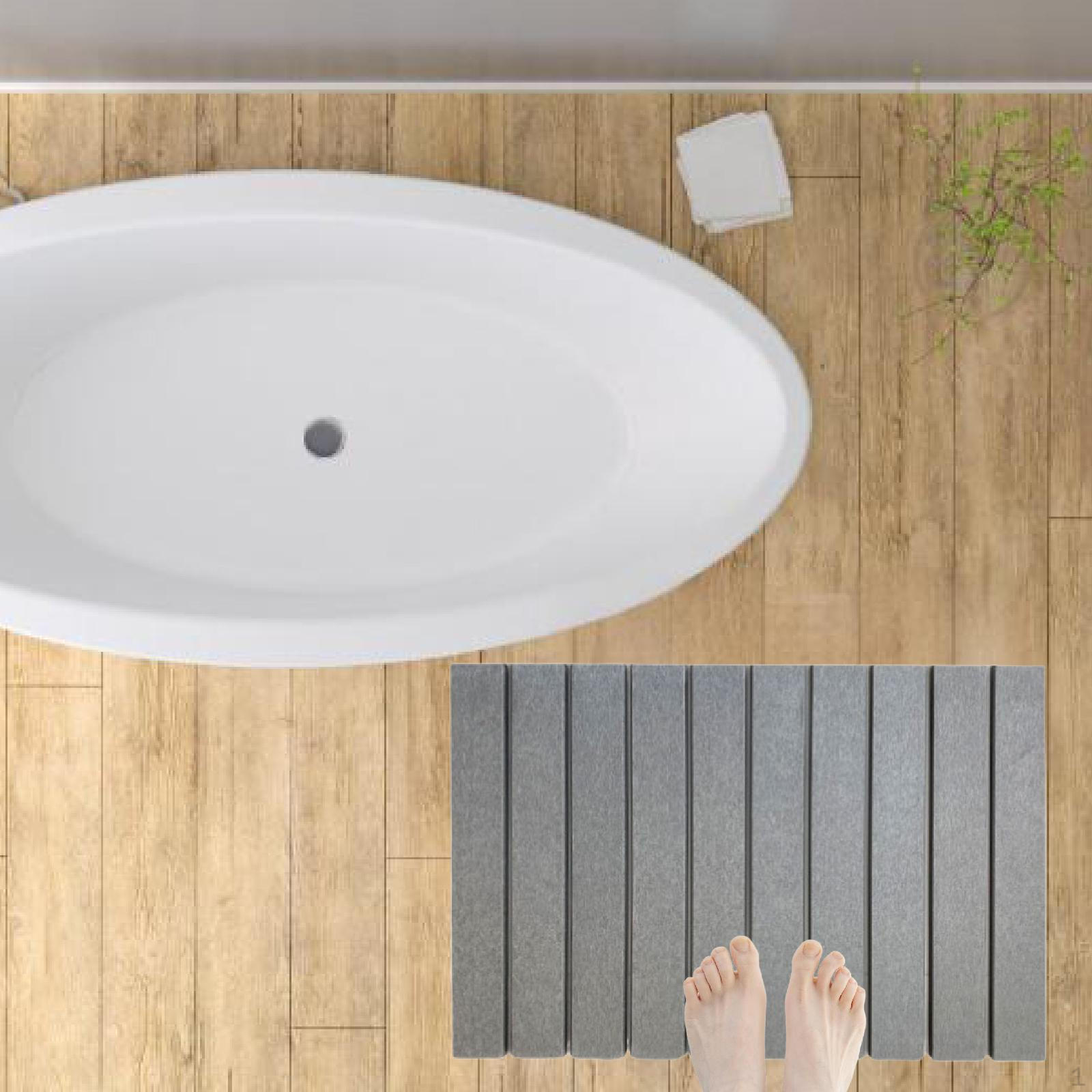 Коврик для сушки в качестве поддона для стекания и подставки для посуды складной кухонный с элегантным каменным видом изготовленный из светло-серый 2440₽