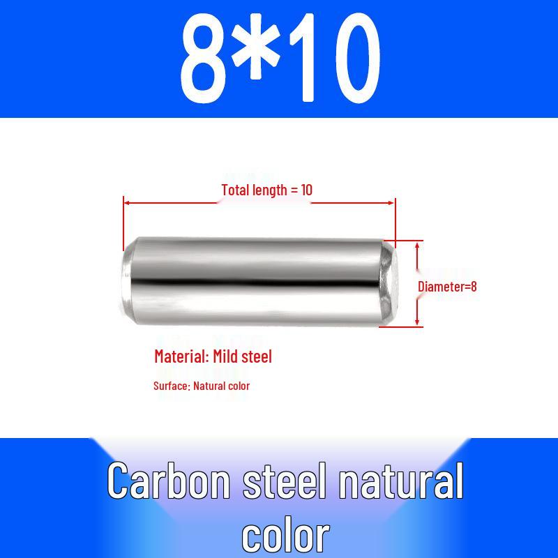 GB119 Iron Cylindrical Positioning Pin - Solid Pin Shaft M3M4M5M6M8M10M12