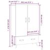 VidaXL Highboard White 69.5x31x115 Cm Engineered Wood 828204