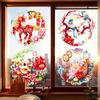 Year of Horse 2026 New Year Window Stickers 5D Plush PVC Flat Festival Stickers  Living Room