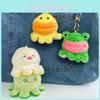 Cute Frog And Duck Plush Bag Charm Keychain Creative Animal Transforming Pendant