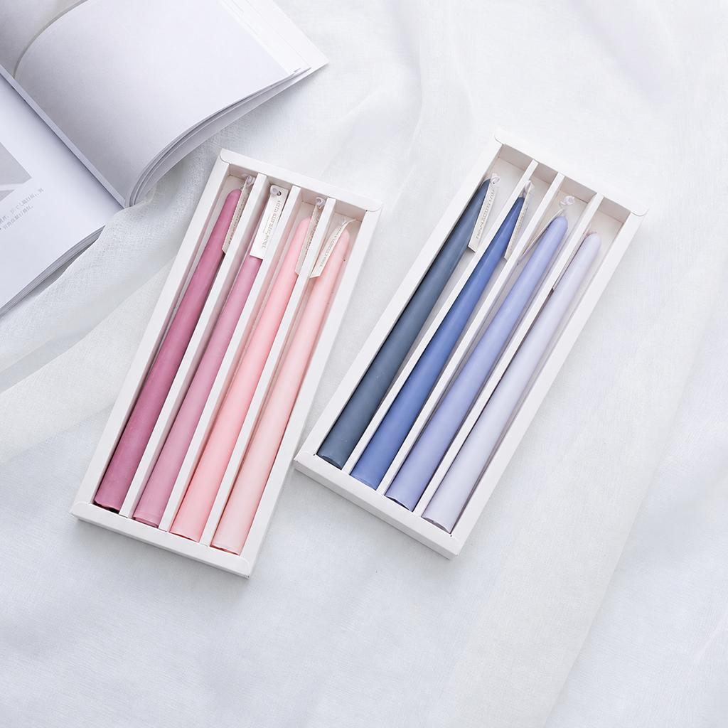 Handcrafted Candles Long Taper Cylindrical Taper Candles Smokeless Candles Smokeless For Home Interior Taper Candle Holders