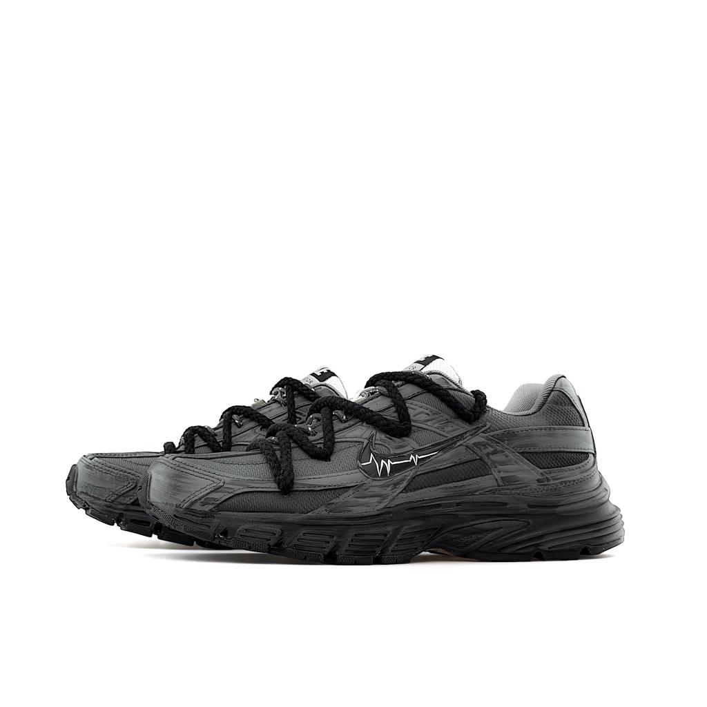 Nike Initiator Mesh Abriebfest Leicht Atmungsaktiv Niedrig geschnitten Freizeit Laufschuhe Unisex Schwarz Grau IO7609-101(Team920-BOX)