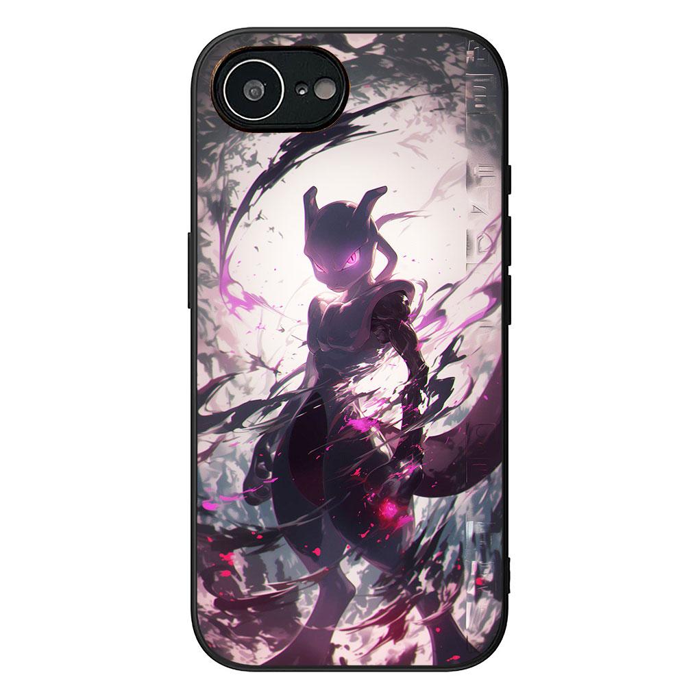 Phone Cover for Apple iPhone 13 12 Mini XS 11 Pro Max 7 8 Plus XR SE 2022 2020 SE3 Case P-Pikachus Mew P-Pokemons Mewtwo