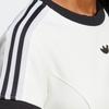 adidas Camiseta Cropped de Manga Corta con Logo en Bloques de Color Rayados Originals para Mujer Tops Blanco IB4547