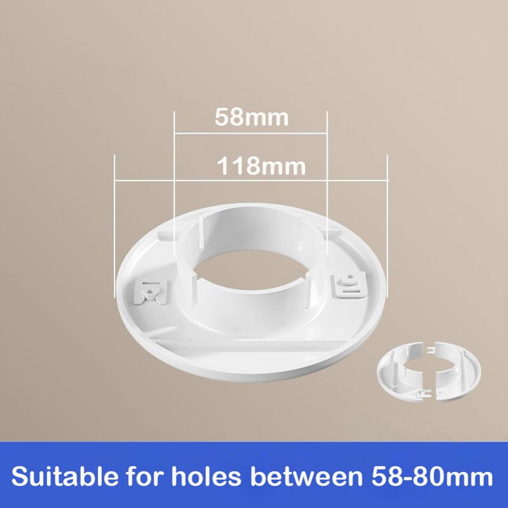 New Plastic Air Conditioning Pipes Cover Split Type White Wall Decorative Cover Hole Cover Plug Cable Entry
