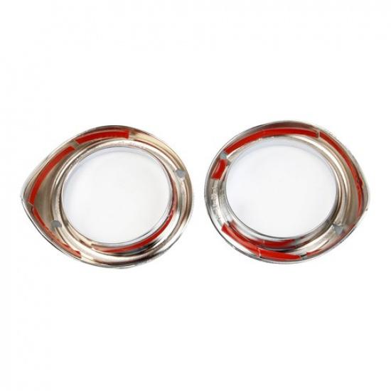 2Pcs Chrome Front Fog Light Lamp Trim Cover For Subaru XV Crosstrek 2018-