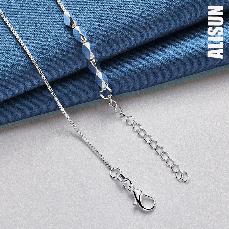 925 Sterling Silver Diamond Necklace Fashionable Wedding Jewelry