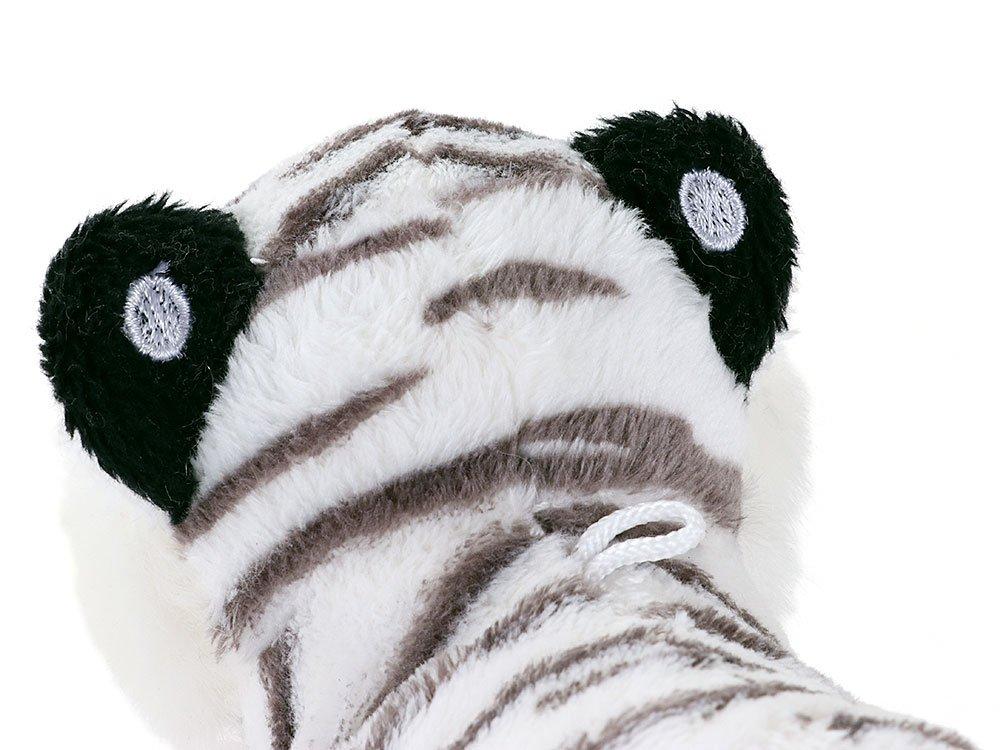 COLORATA White Tiger Plush Mascot (Realistic Wild AnimalWith Chain) Cute Animal Keychain Doll Gift (Twice Tested)