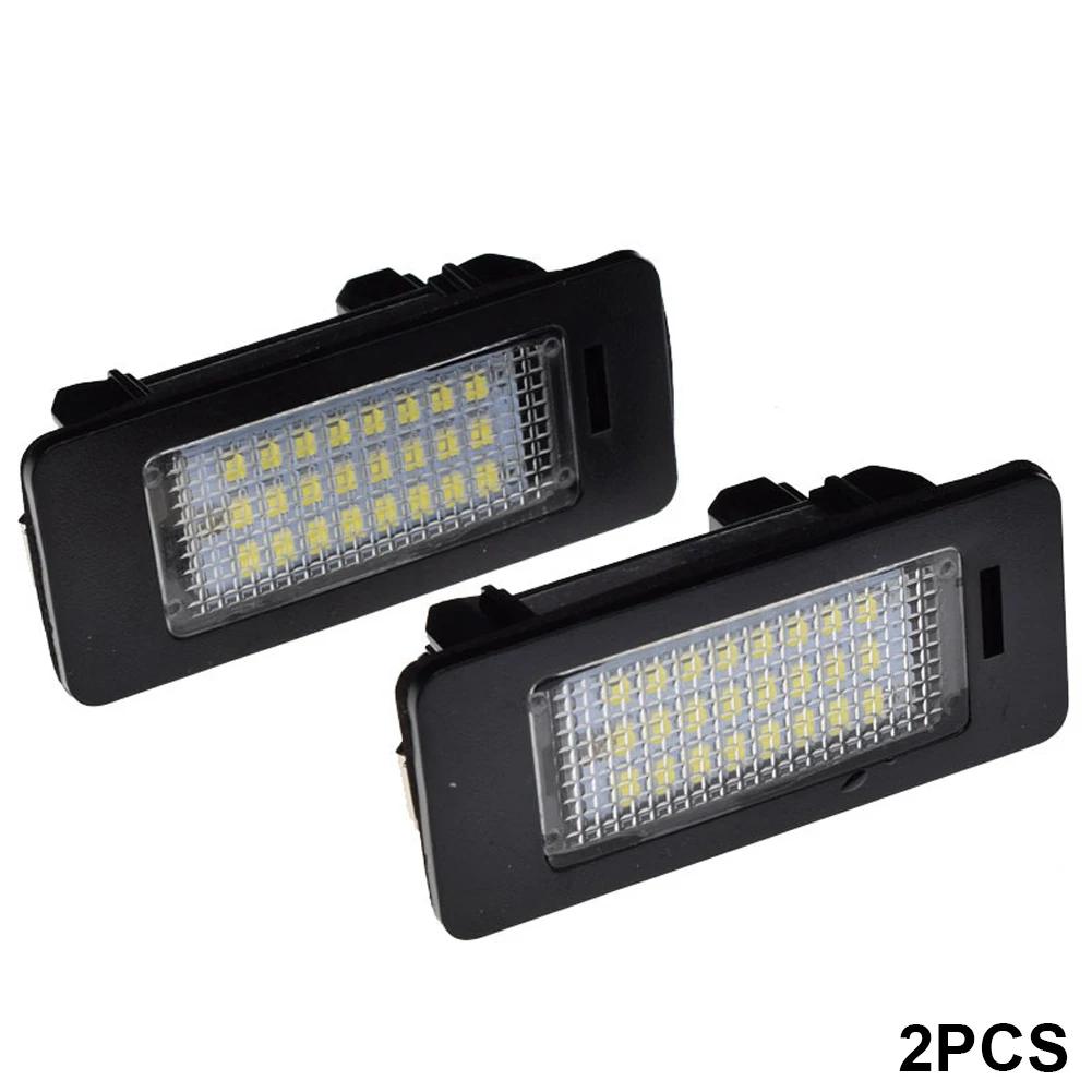 Car Led Number License Plate Light For BMW E90 E91 E92 E61 E60 E70 E71 For BMW E39 E60 License plate Light 6000k White No Error