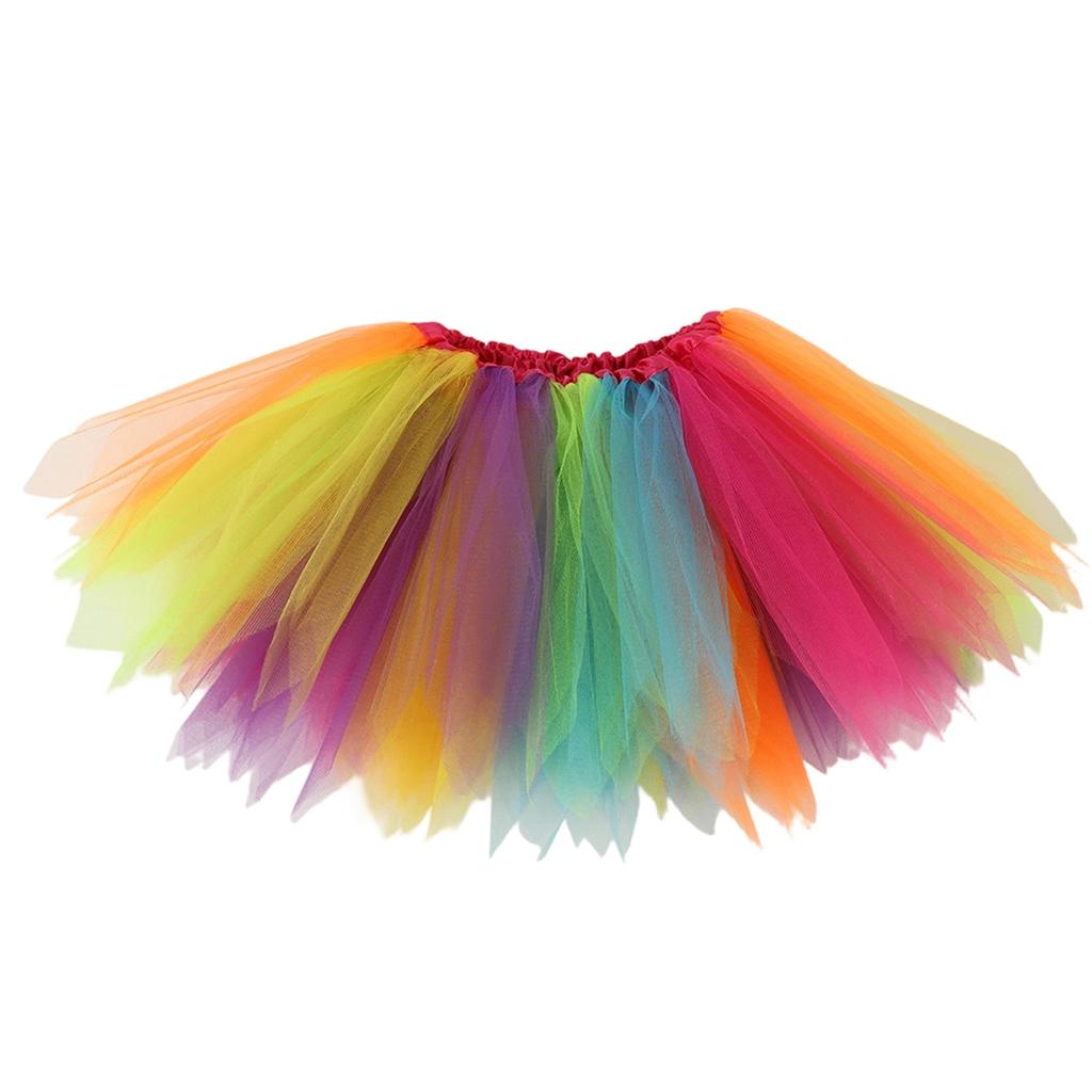 Dětská módní a pohodlná barevná patchworková krátká sukně