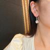 Jade Weißes Eislicht Natürlicher Weißer Chalcedon Ohrstecker Achat Stecker, Echte Aufnahme