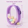 10cm Transparent Dustproof PVC Blind Box Display Bag - Mini Cute Ins Style Stroller Bag with Pendant Holder